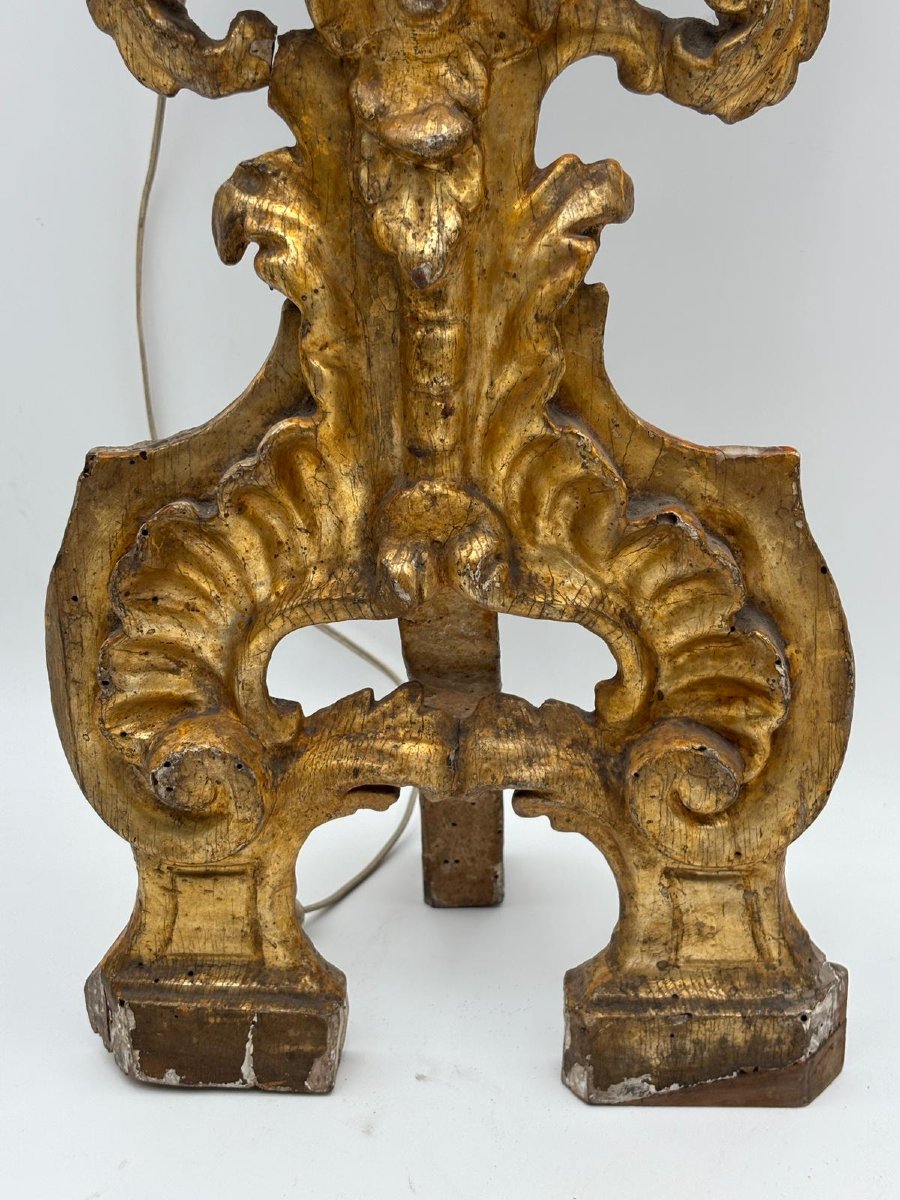 Paire de reliquaires en bois sculpté et doré – XVIIIe siècle-photo-5
