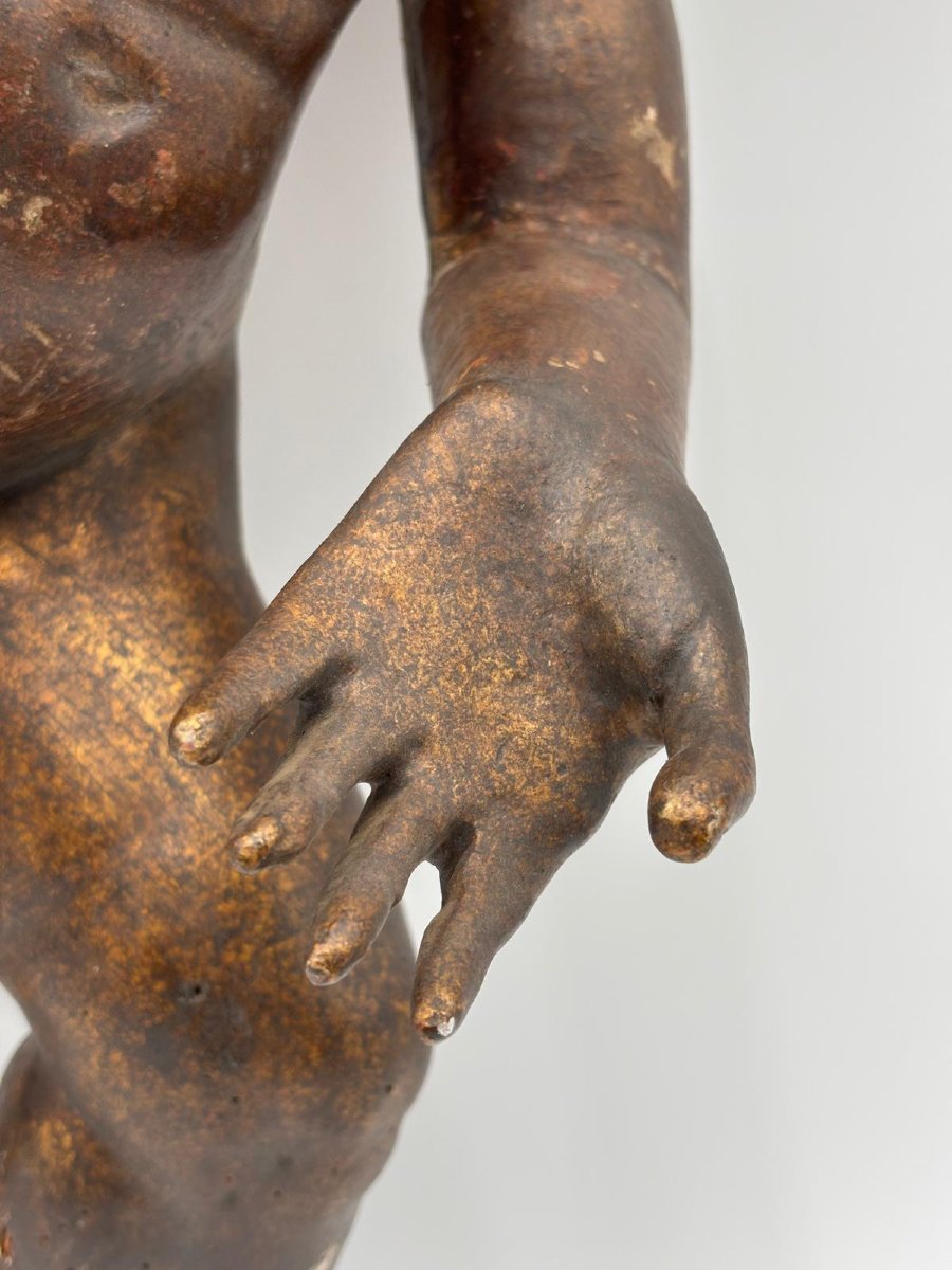 Chérubin en bois doré – Italie, XVIIIe siècle-photo-1