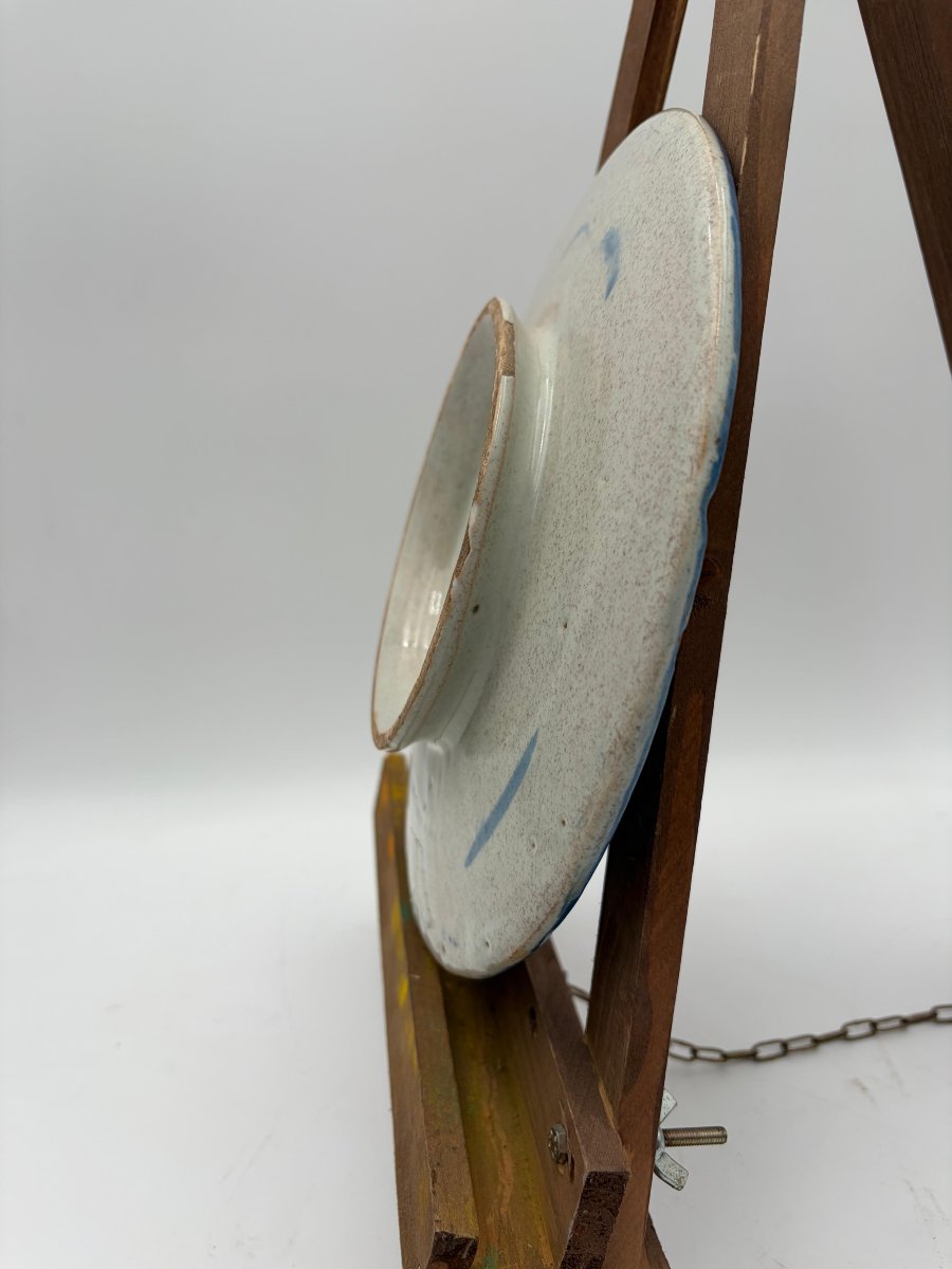 Majolica saucer – Savona, 18th century-photo-3