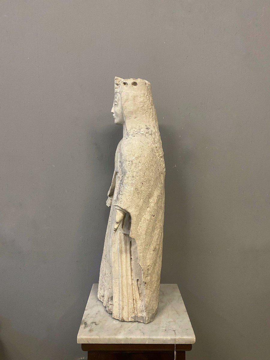 Standing Virgin In Stone – Central Italy, Between The End Of The 14th And The Beginning Of The -photo-3