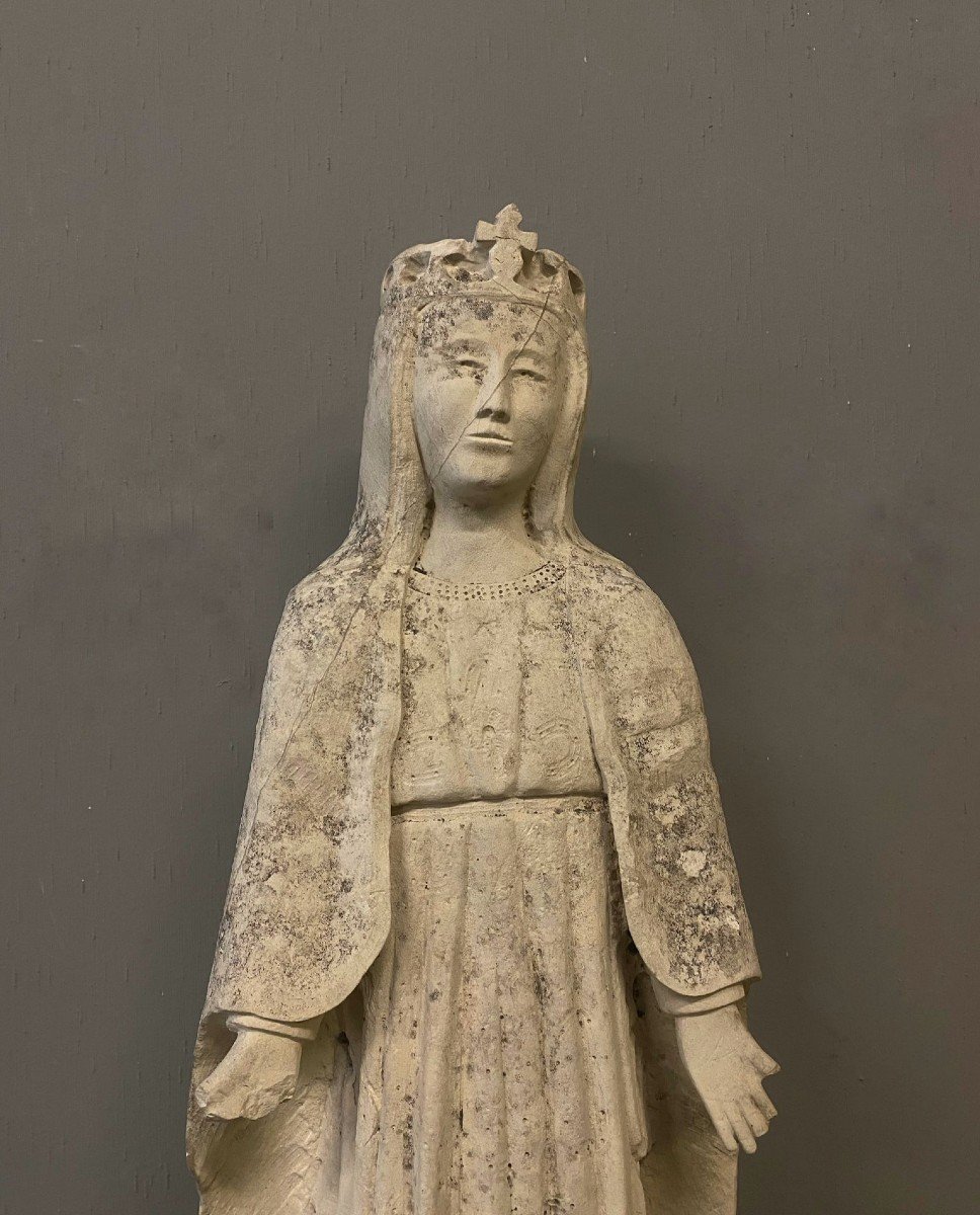 Standing Virgin In Stone – Central Italy, Between The End Of The 14th And The Beginning Of The -photo-4