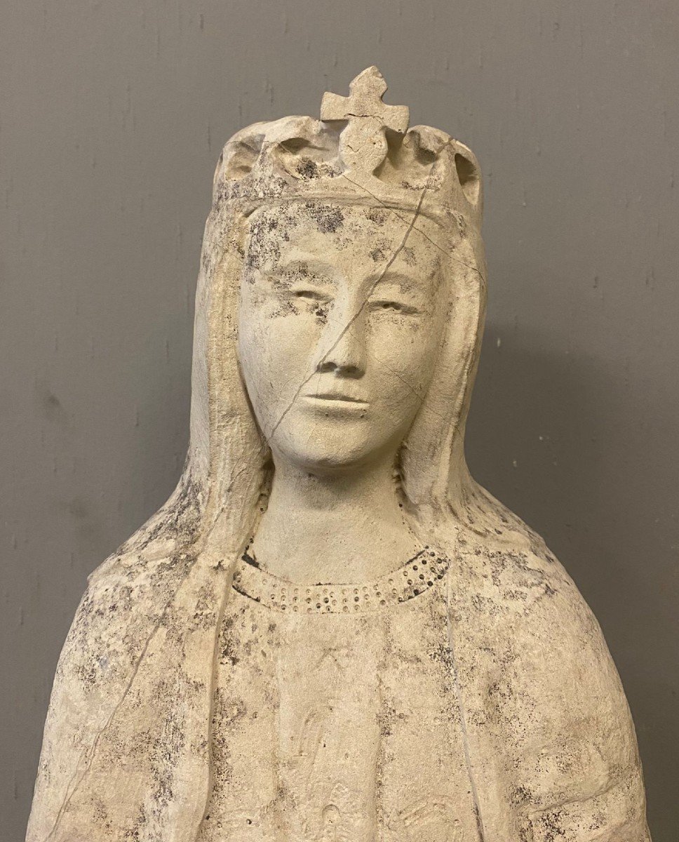 Standing Virgin In Stone – Central Italy, Between The End Of The 14th And The Beginning Of The -photo-5