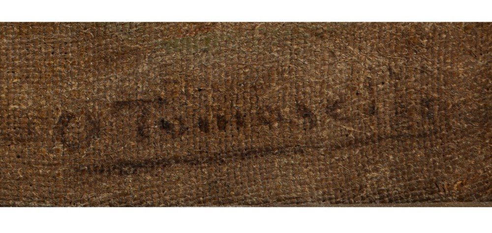 Huile sur toile représentant la vue de la Villa Valguarnera à Bagheria -photo-2