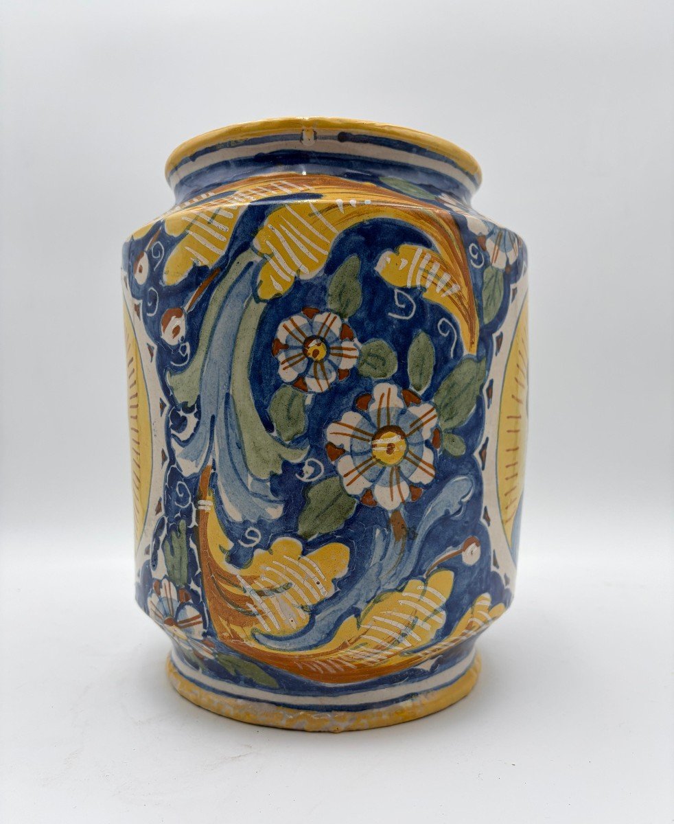 Paire De Cylindres « Caltagirone» XVIIIe Siècle-photo-3