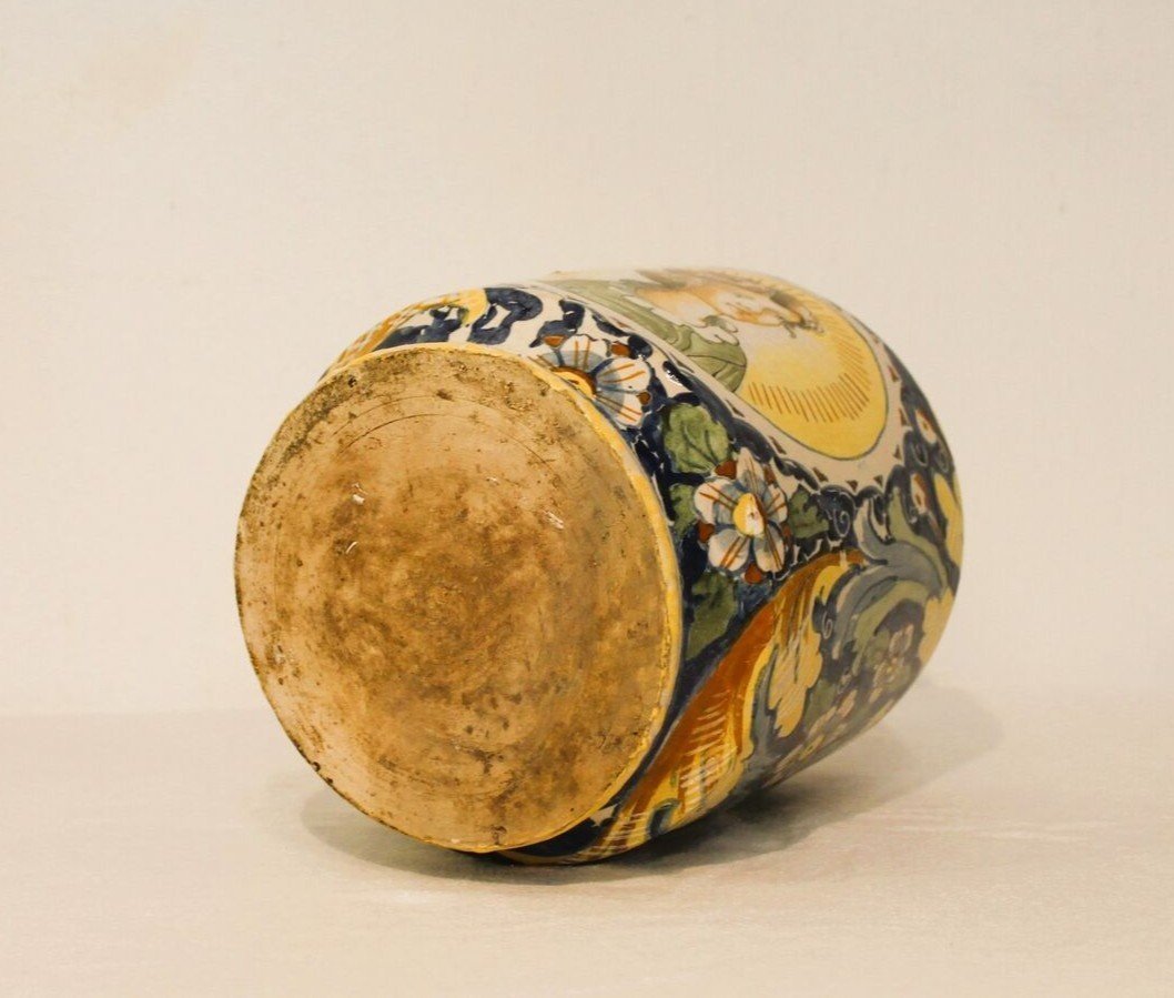 Paire De Cylindres « Caltagirone» XVIIIe Siècle-photo-4