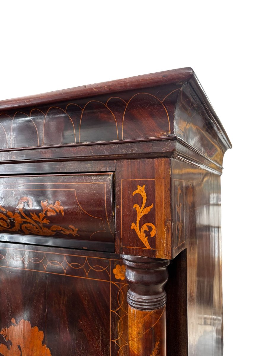 Chiffonier Charles X, ébénisterie palermitaine du XIXe siècle.-photo-6