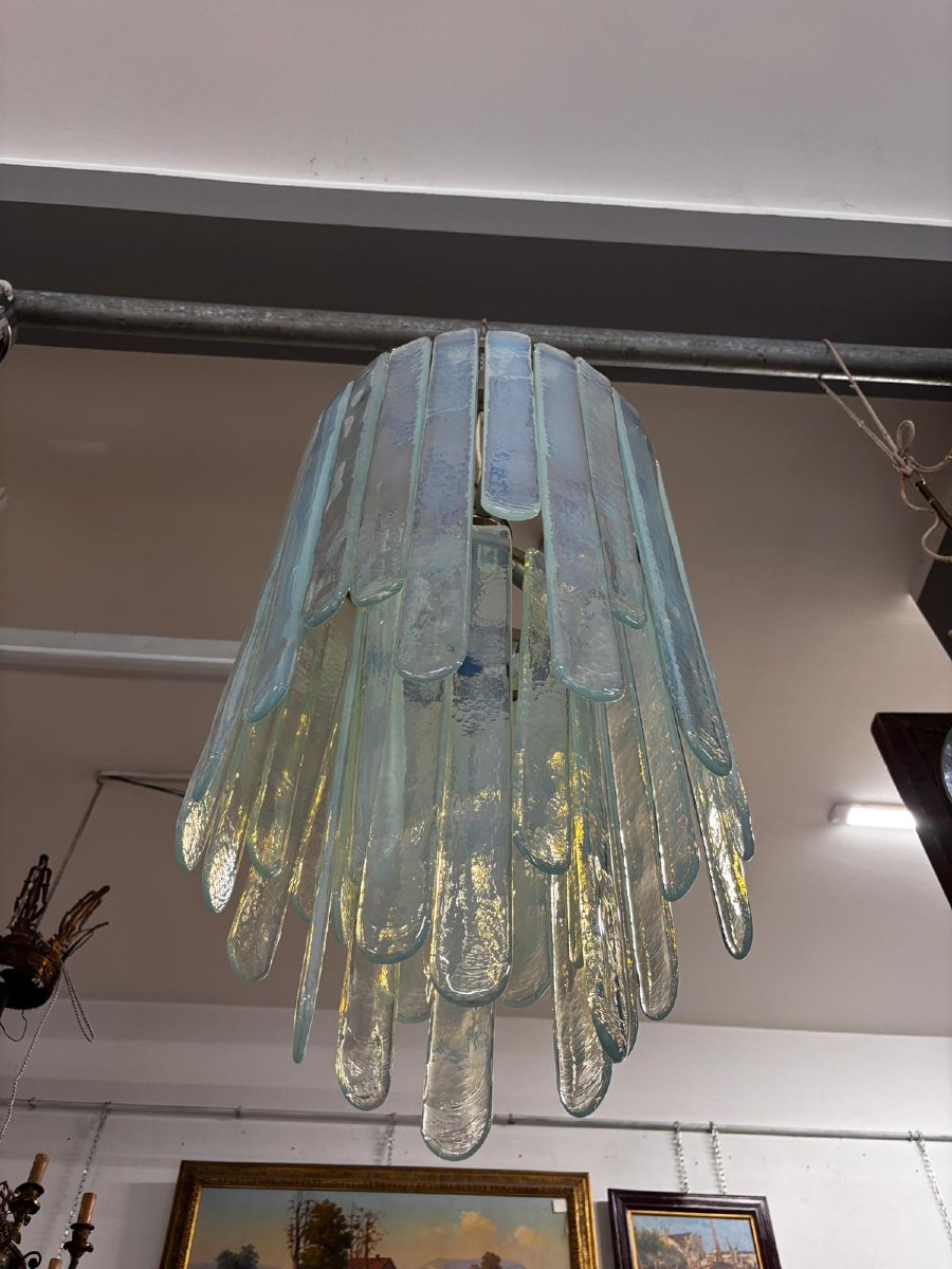 Le lustre « Cascata » de Carlo Nason, réalisé par Mazzega en verre de Murano dans les années 19-photo-2