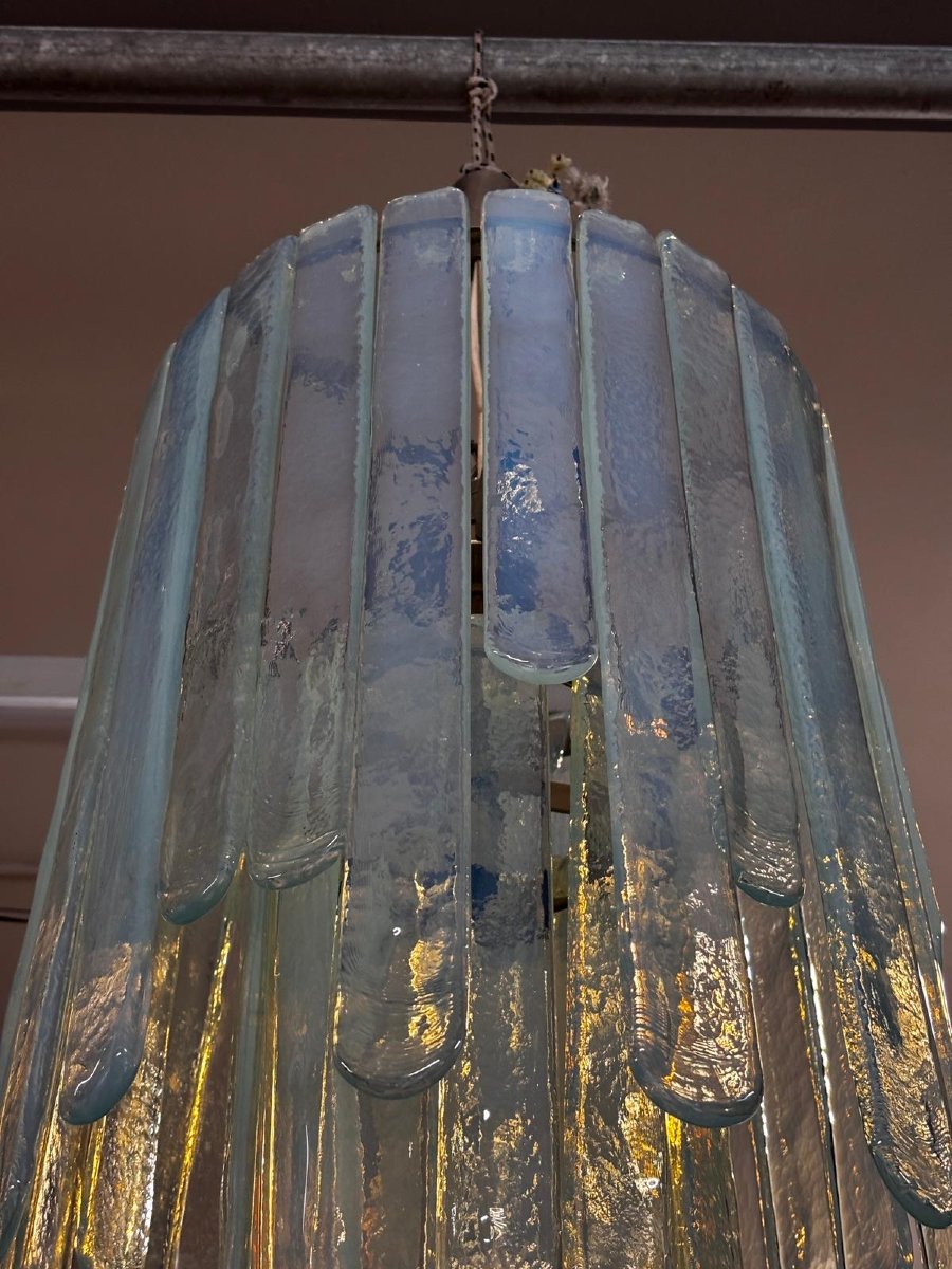Le lustre « Cascata » de Carlo Nason, réalisé par Mazzega en verre de Murano dans les années 19-photo-3