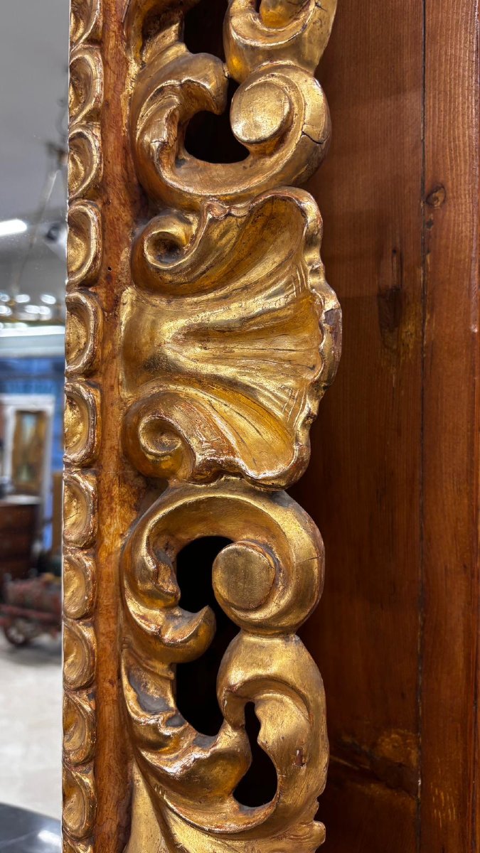 Grand miroir italien du XIXe siècle.-photo-6