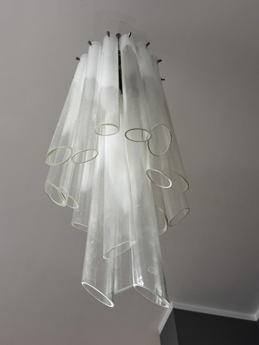 Mazzega Waterfall Chandelier, 1970s.-photo-3