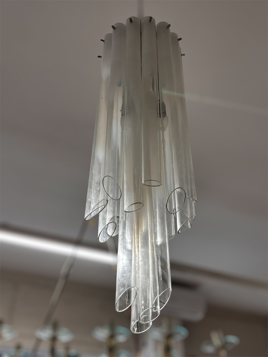 Mazzega Waterfall Chandelier, 1970s.