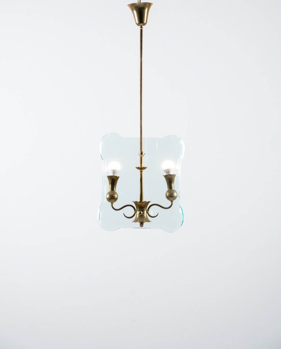 Pietro Chiesa Pendant Lamp, 1940s.