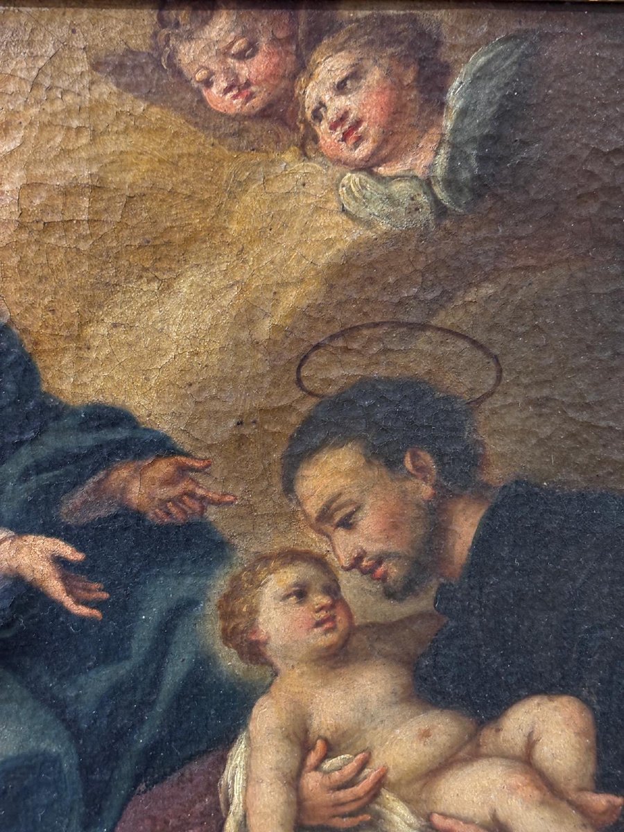 Madonna And Child With Saint Anthony, Sicily, 18th Century-photo-3