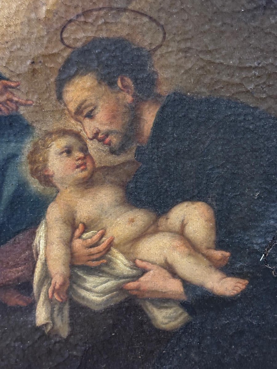 Madonna And Child With Saint Anthony, Sicily, 18th Century-photo-4