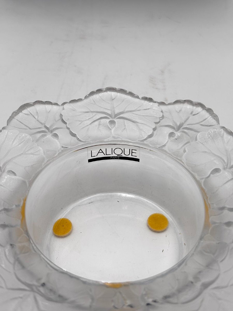 Coupe « Honfleur » en cristal artistique Lalique-photo-3