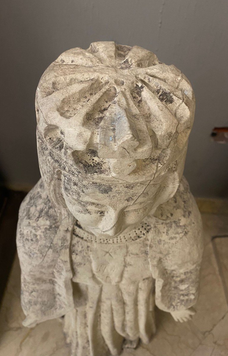 Standing Virgin In Stone – Central Italy, Between The End Of The 14th And The Beginning Of The -photo-4
