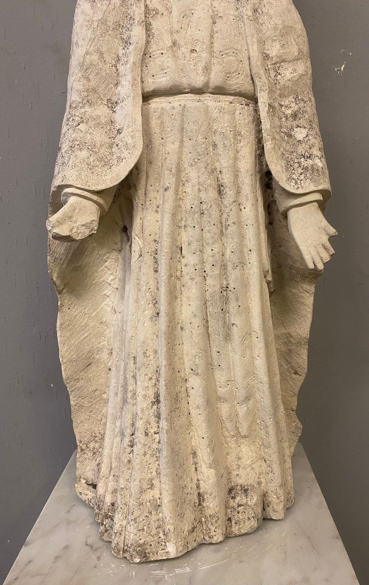 Standing Virgin In Stone – Central Italy, Between The End Of The 14th And The Beginning Of The -photo-3