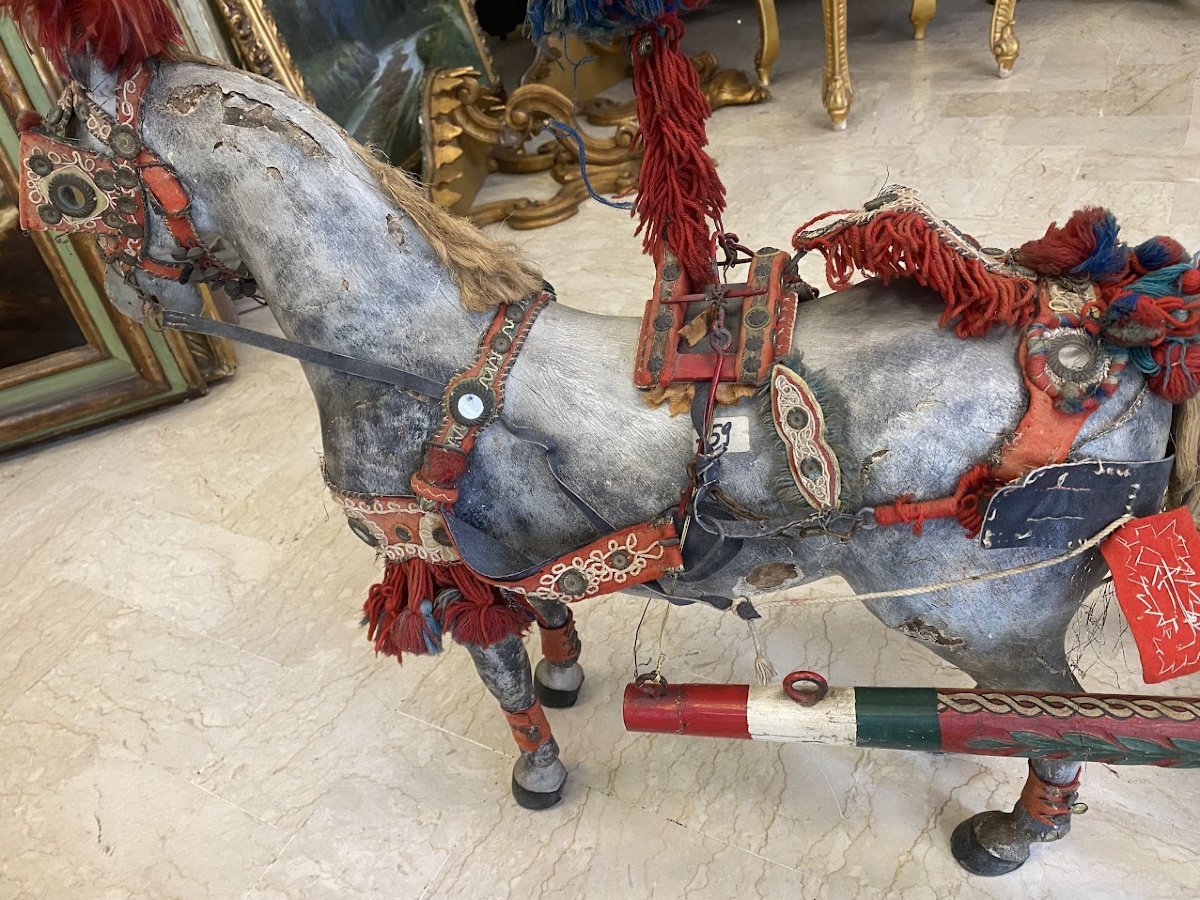 Trapani Craftwork, First Half Of The 20th Century, Sicilian Cart-photo-2