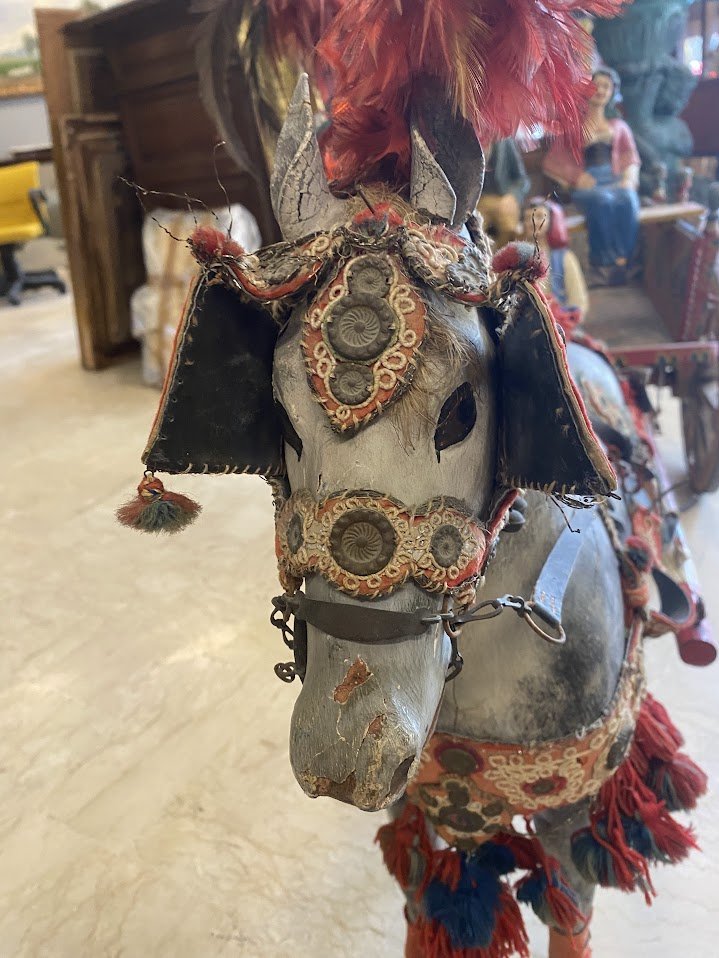 Trapani Craftwork, First Half Of The 20th Century, Sicilian Cart-photo-5