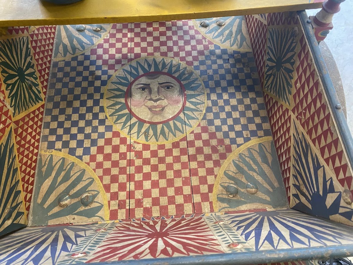 Trapani Craftwork, First Half Of The 20th Century, Sicilian Cart-photo-7