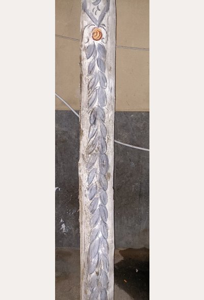 Poutres anciennes en bois peint-photo-4