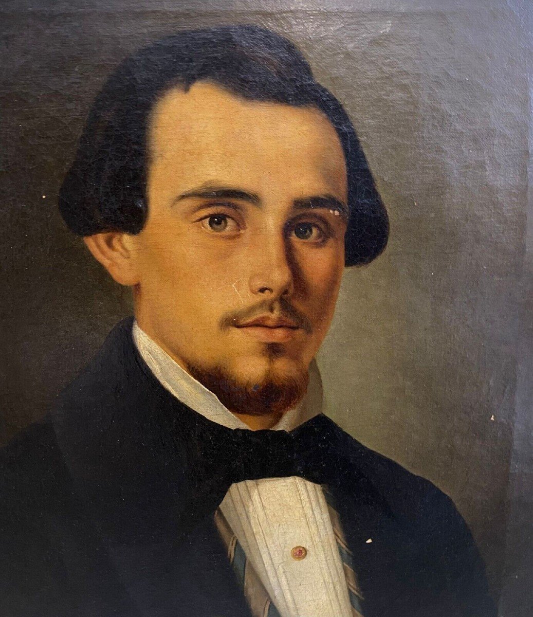Portrait Of Ignazio Giglio Di Vito, Attributed To Giuseppe Patania-photo-2