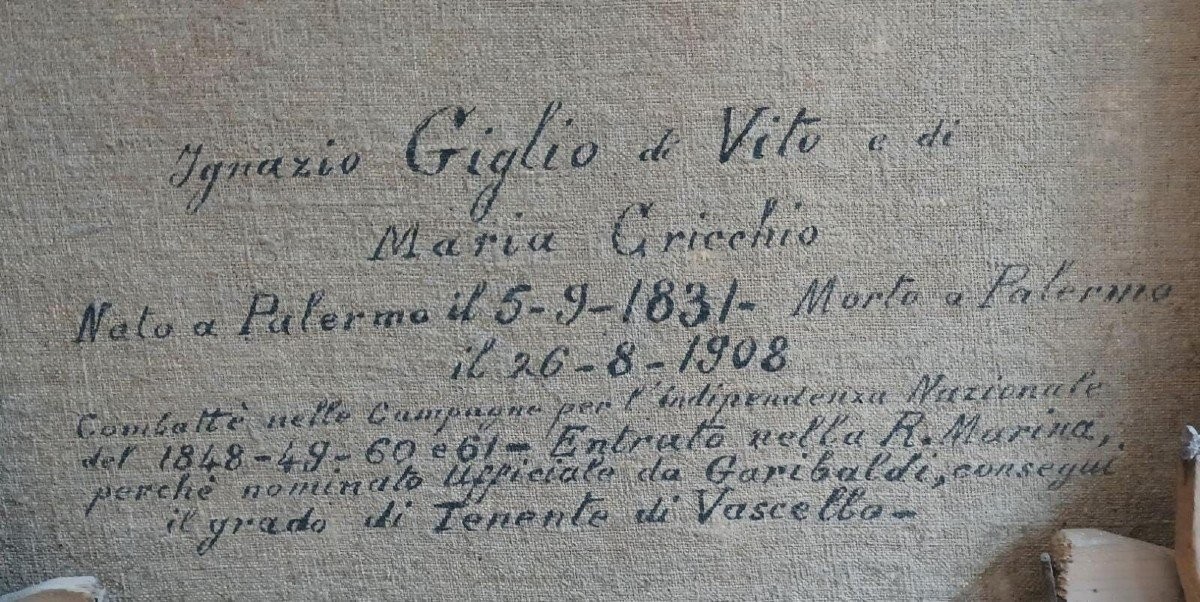 Portrait Of Ignazio Giglio Di Vito, Attributed To Giuseppe Patania-photo-1
