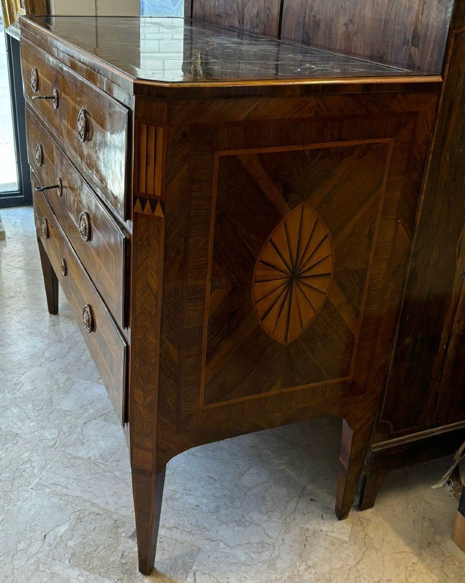 Sicilian Chest Of Drawers, Louis XVI Style-photo-3