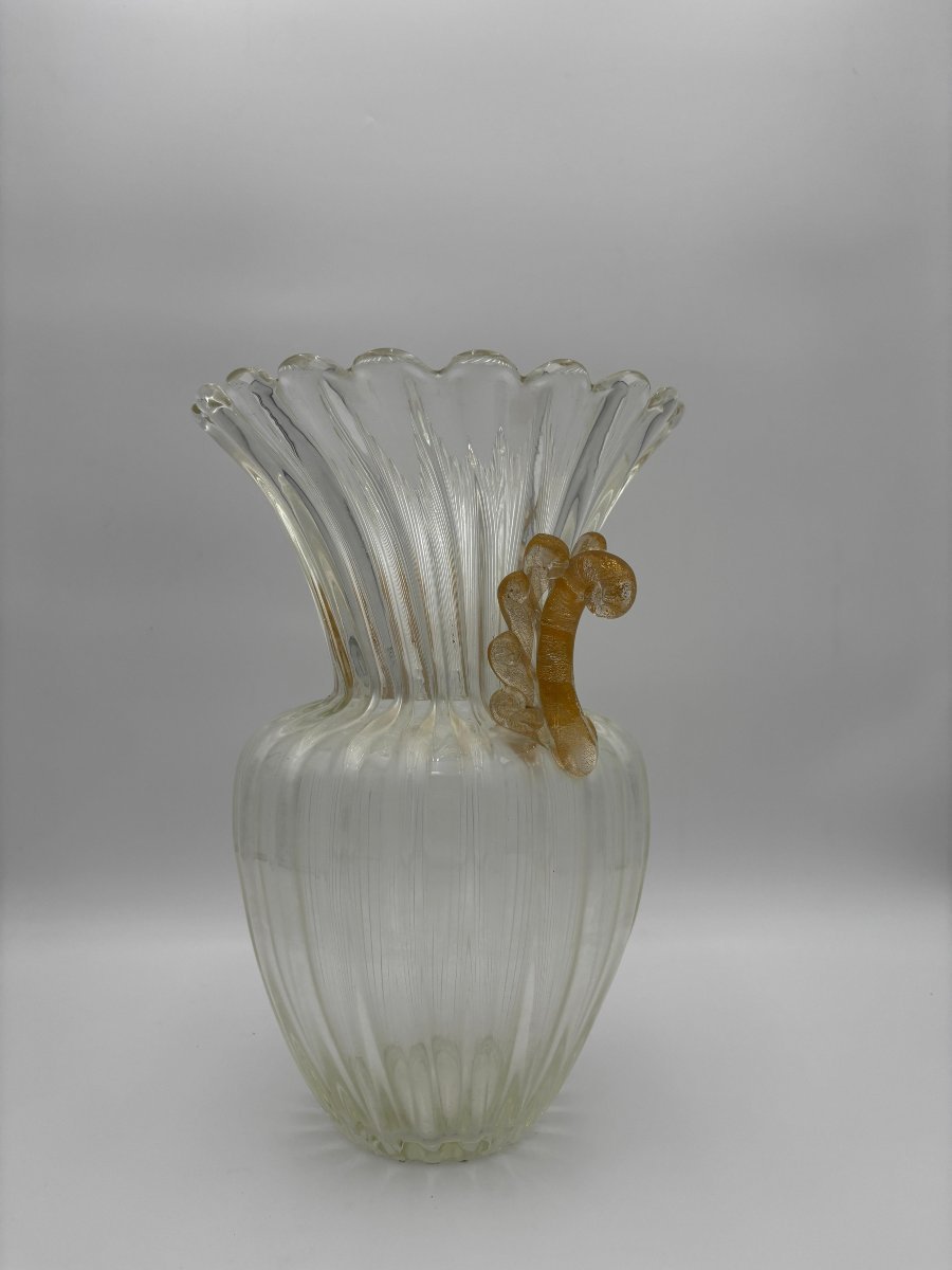 Elegant Murano Glass Vase -photo-3