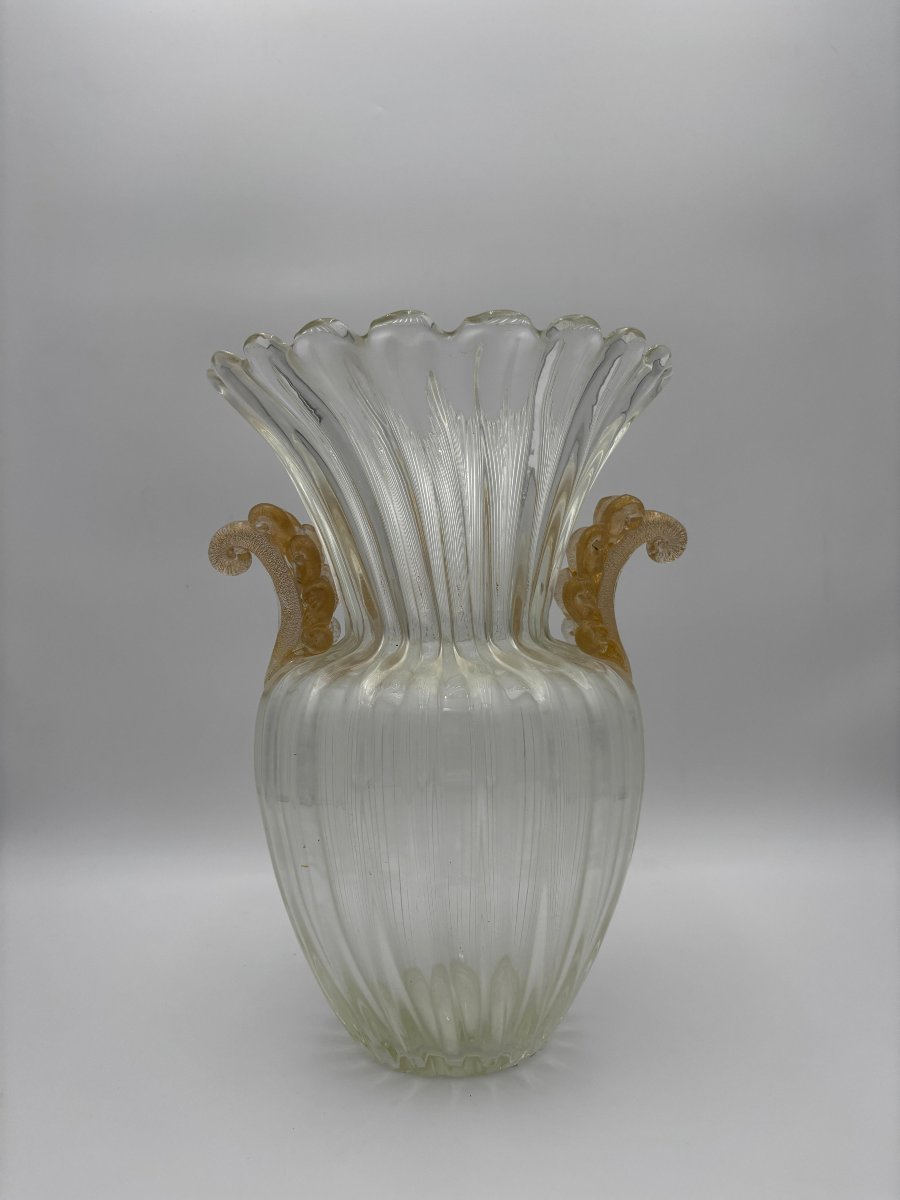 Elegant Murano Glass Vase -photo-4