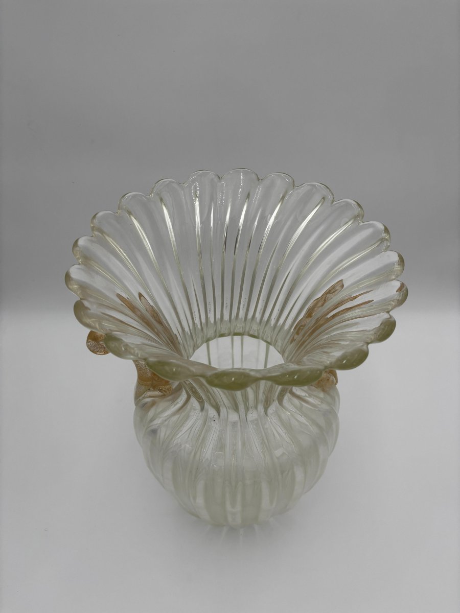 Elegant Murano Glass Vase -photo-5