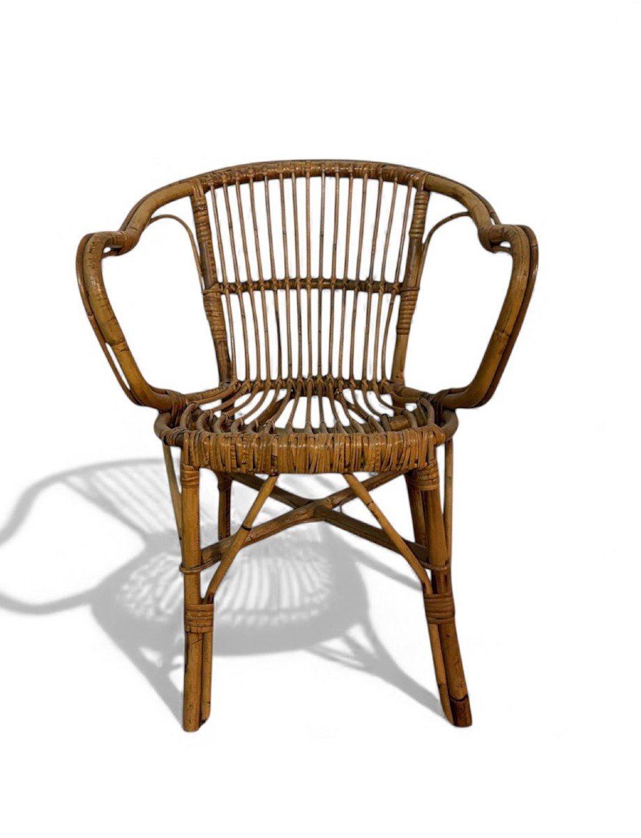 Ensemble de 4 fauteuils de jardin M753 de Gervasoni, Udine, Italie, années 1930-photo-5