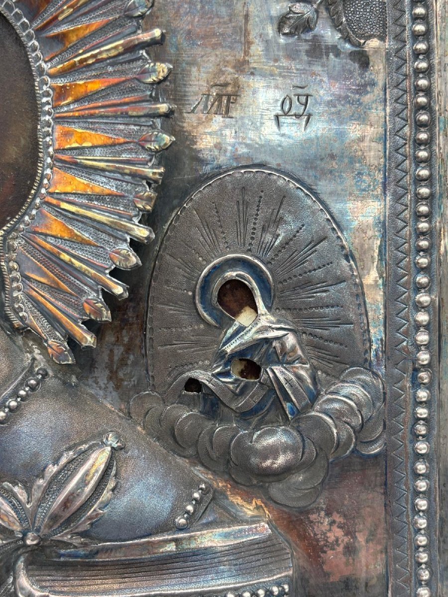 Russian Icon Of St. Nicholas With A Silver Frame – Russia, 1810-photo-2