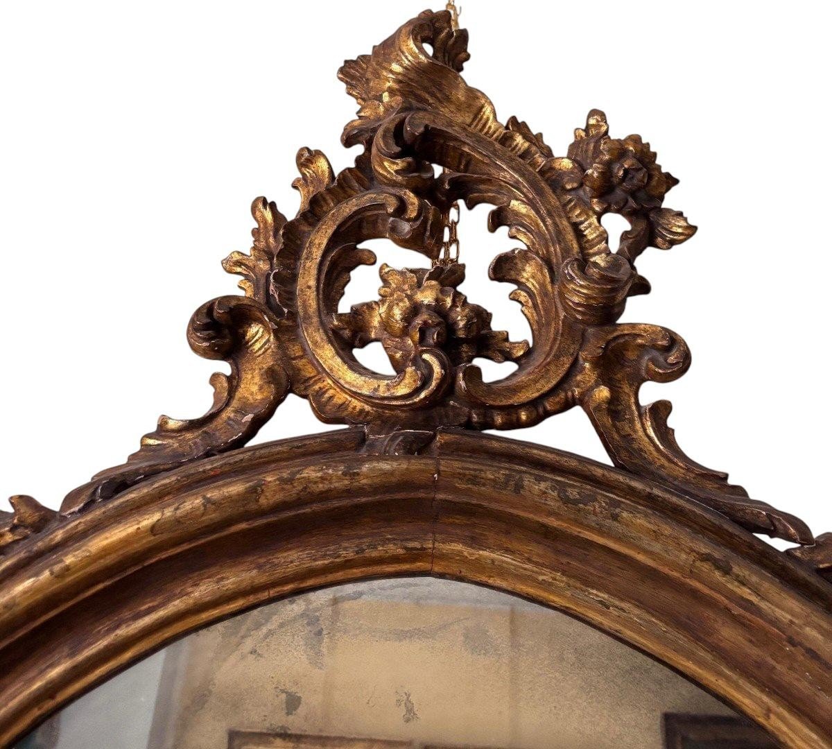 Miroir De Style Louis XV, Sicile Seconde Moitié Du XVIIIe Siècle-photo-2