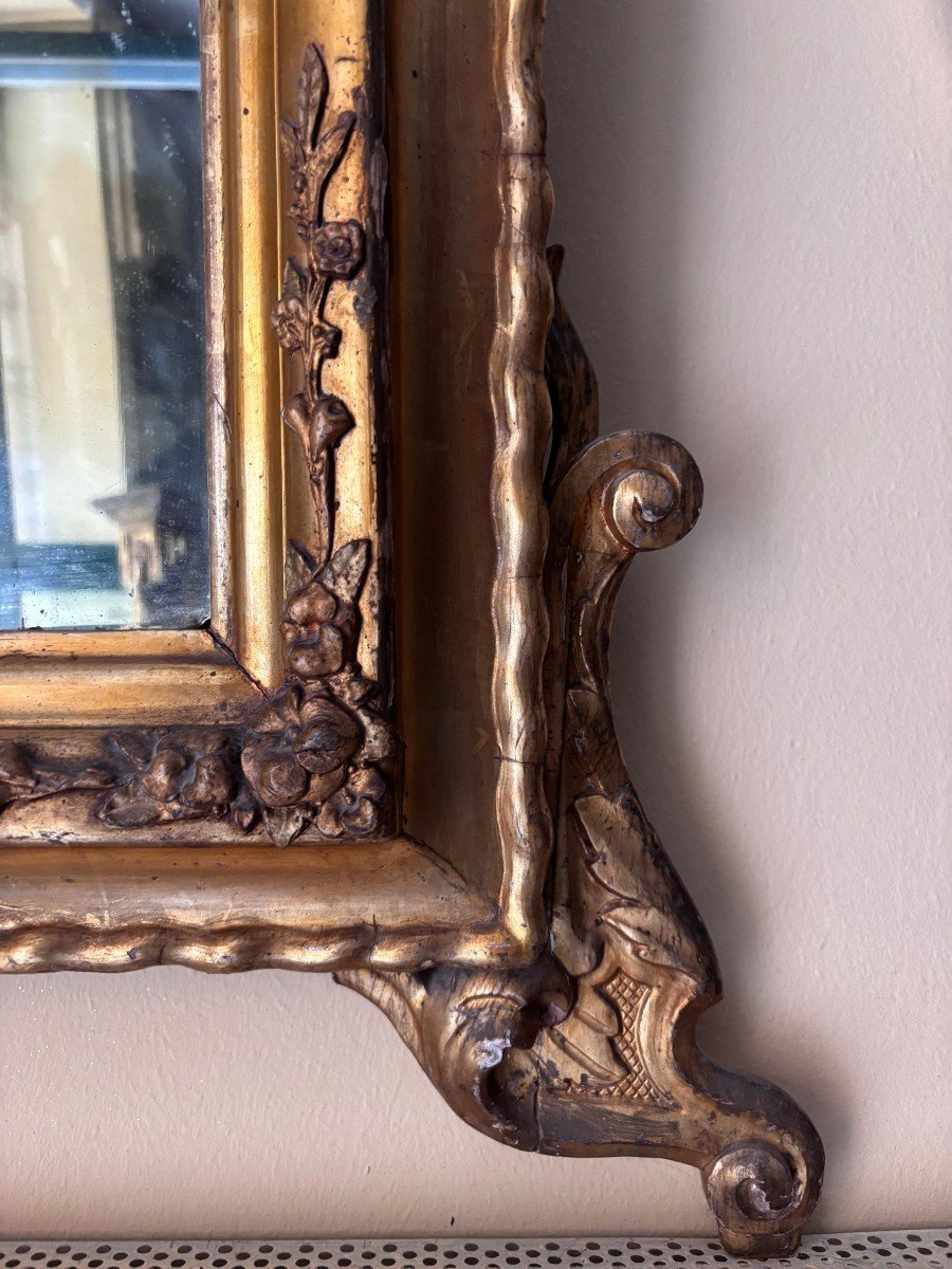 Miroir sicilien de la première moitié du XIXe siècle-photo-2