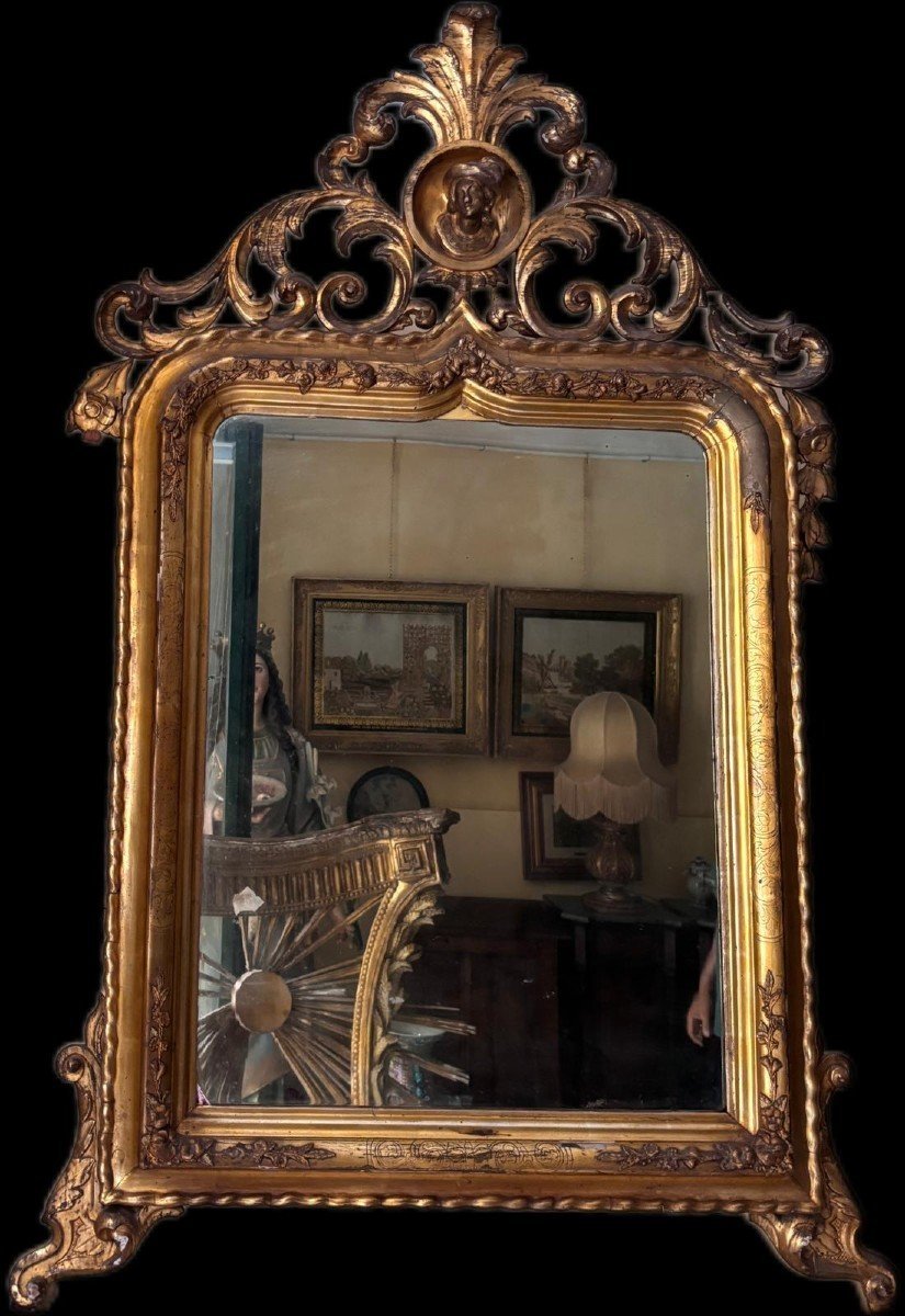 Miroir sicilien de la première moitié du XIXe siècle