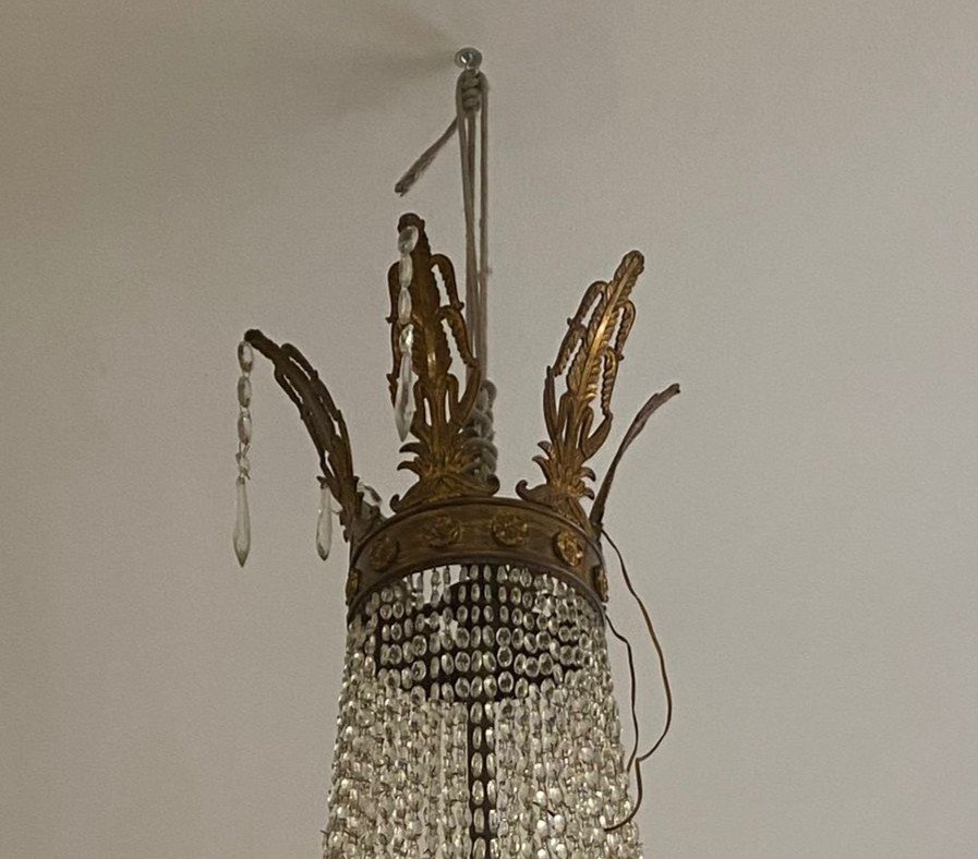 Large Bronze Hot-air Balloon Chandelier -photo-4