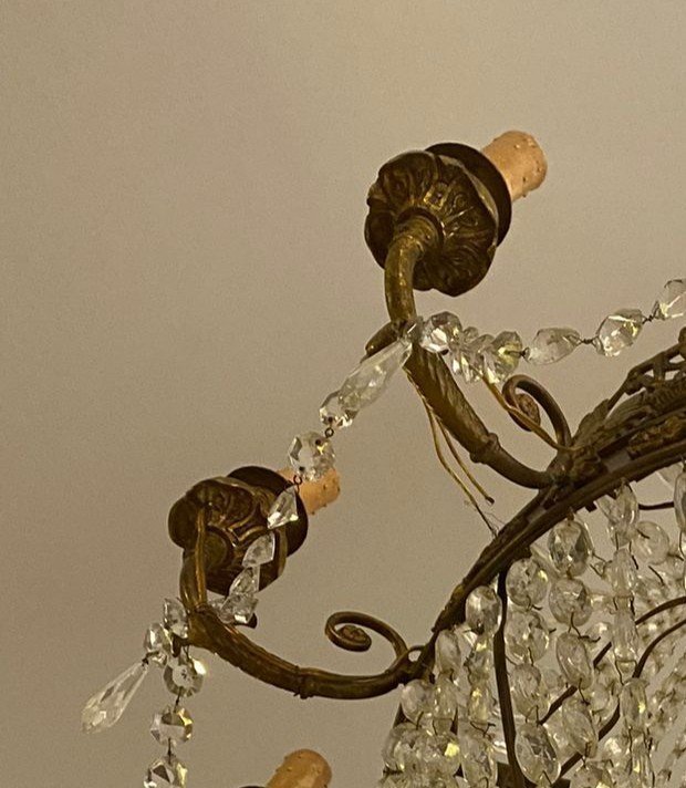 Large Bronze Hot-air Balloon Chandelier -photo-4