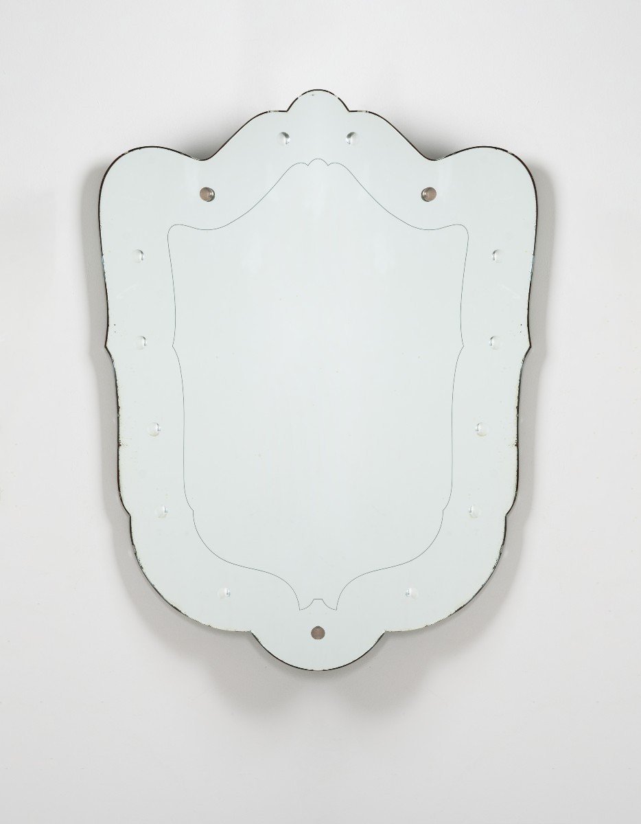  Wall Mirror, Made In Italy, 1950