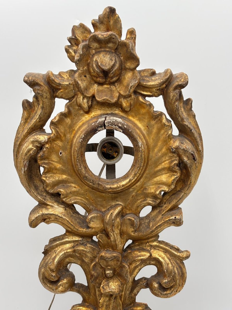 Pair Of 18th-century Carved And Gilded Wooden Reliquaries-photo-6