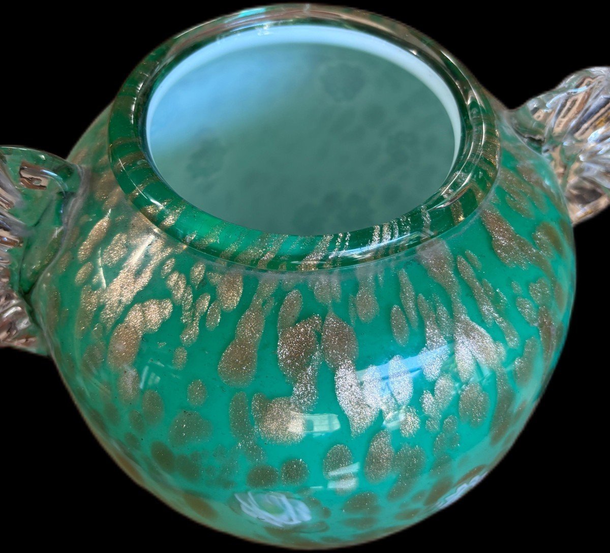 Italian Title: Murano Glass Vase, Toso Brothers, 1960s.-photo-2