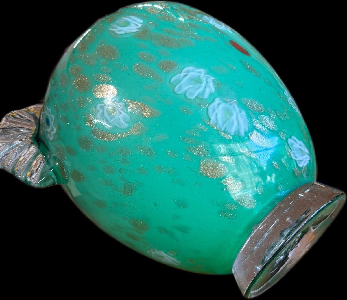 Italian Title: Murano Glass Vase, Toso Brothers, 1960s.-photo-3
