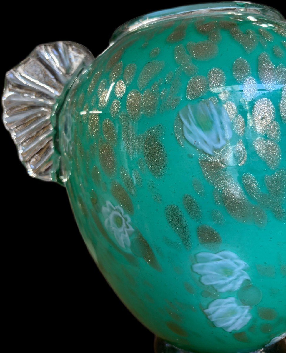 Italian Title: Murano Glass Vase, Toso Brothers, 1960s.-photo-4