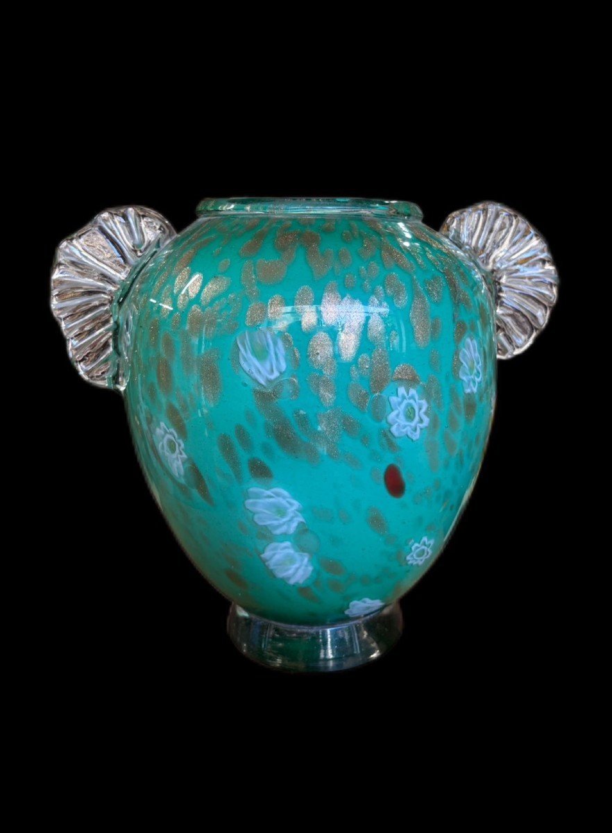 Italian Title: Murano Glass Vase, Toso Brothers, 1960s.