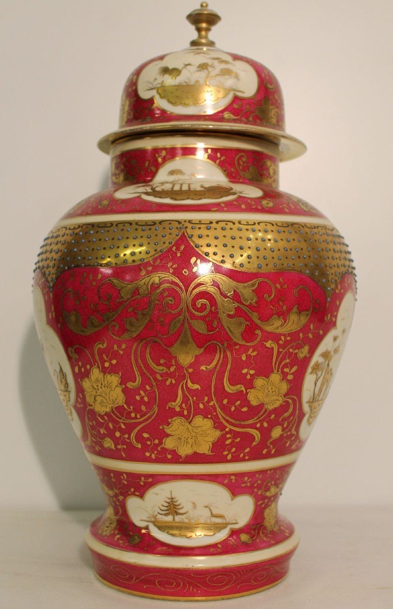 Large Vienna Porcelain Potiche-photo-4