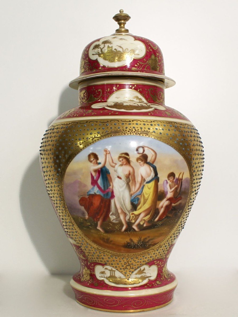 Large Vienna Porcelain Potiche