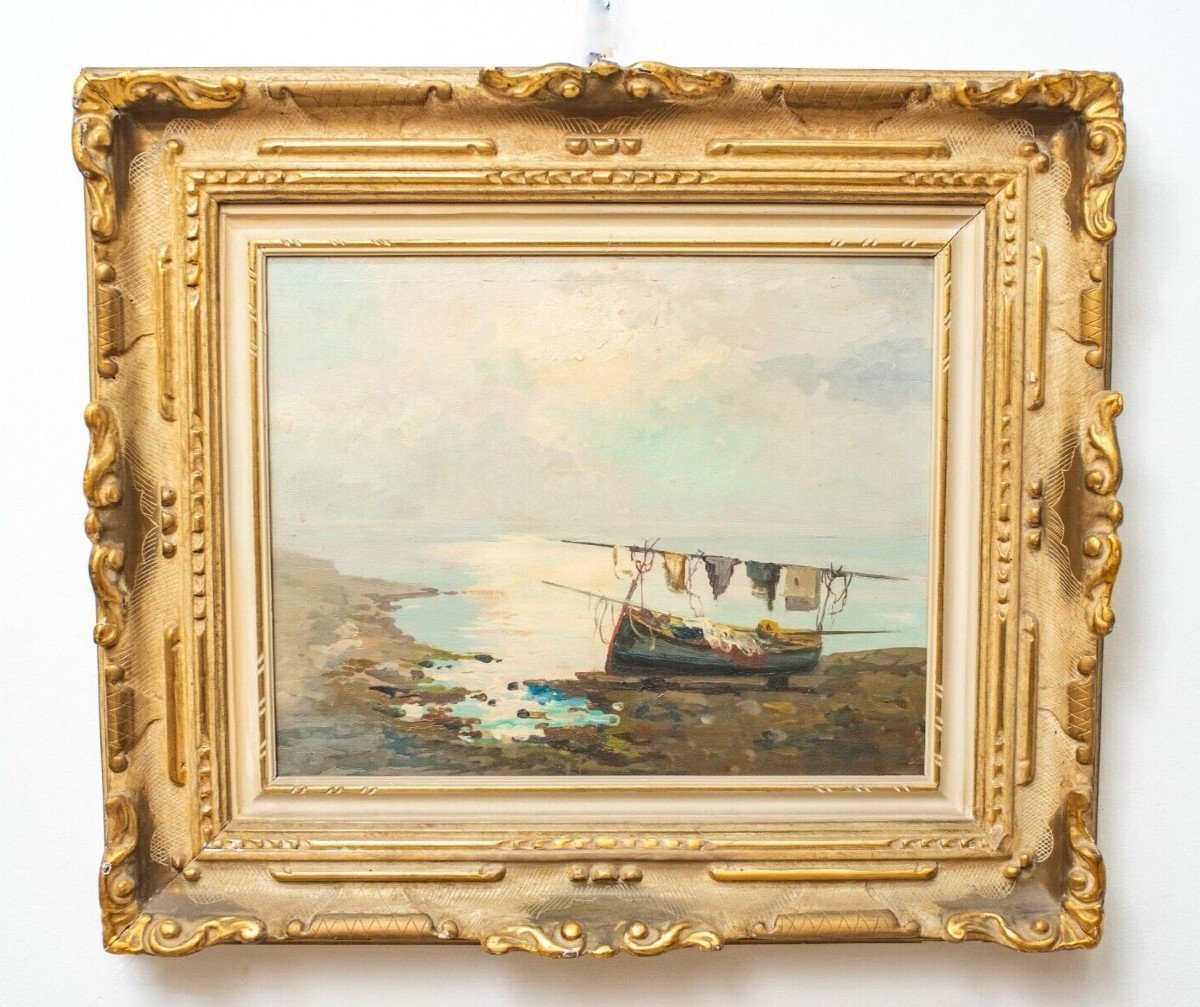 Oil On Panel  "marina"