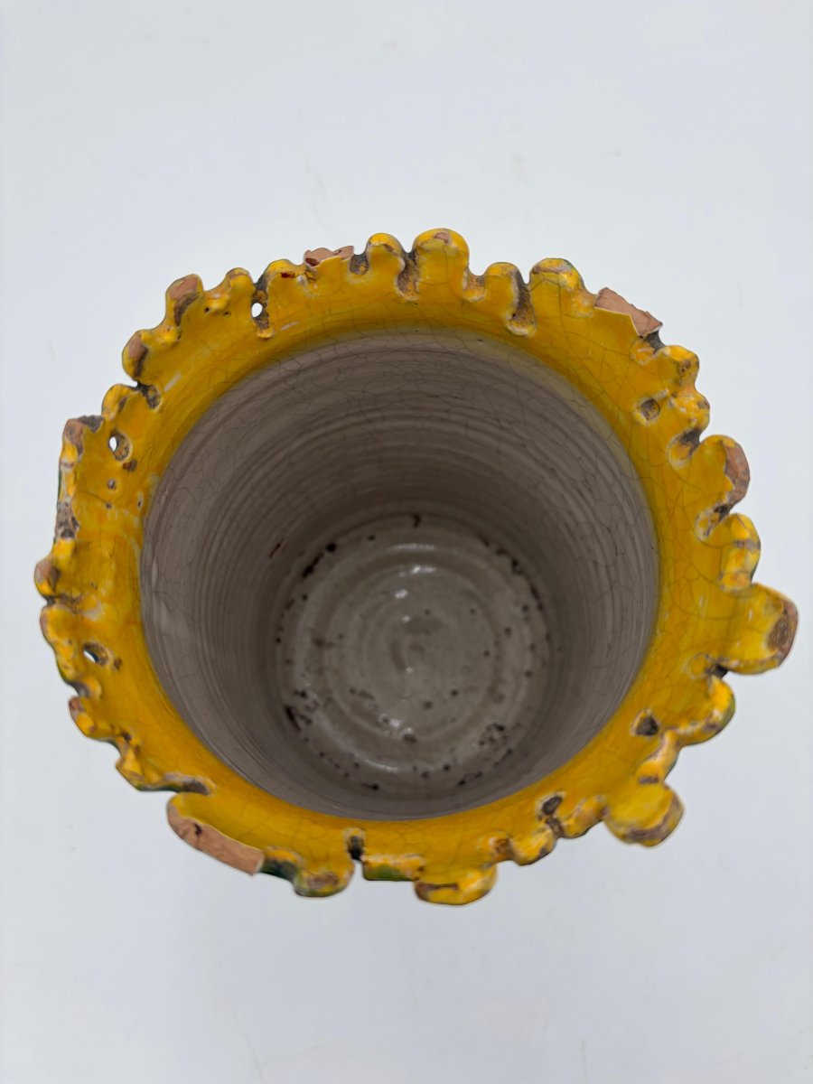 Caltagirone Majolica Hand-washing Fountain For A Sacristy – 17th Century-photo-4