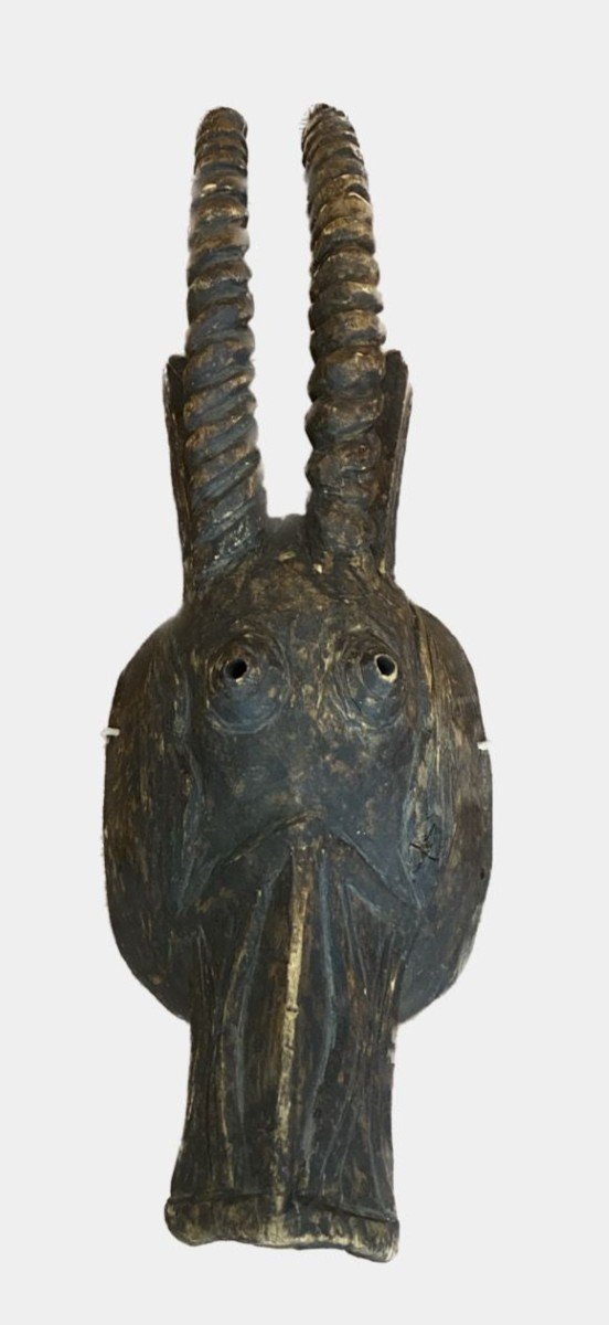 Masque Africain En Bois.-photo-2
