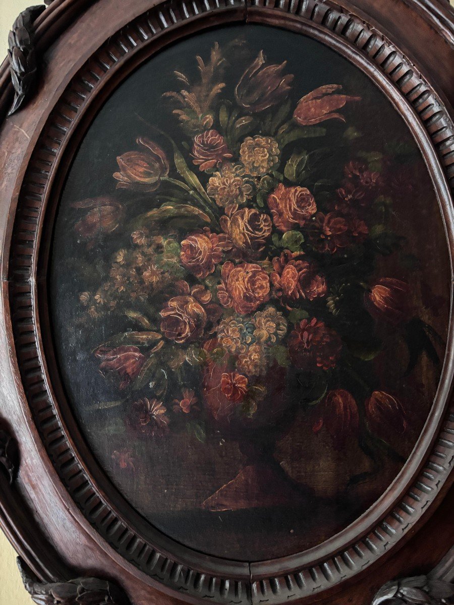 Paire de peintures à l'huile sur panneau, seconde moitié du XIXe siècle-photo-3